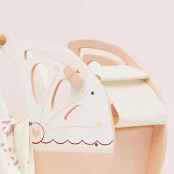 Retro Wooden Doll Pram