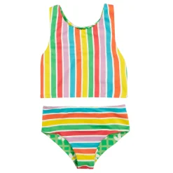 Reversible Floral Striped Tankini