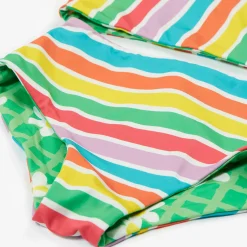 Reversible Floral Striped Tankini