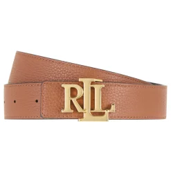 Reversible Monogram Pebbled Leather Belt