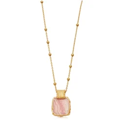 Rhodochrosite Lena Charm Necklace