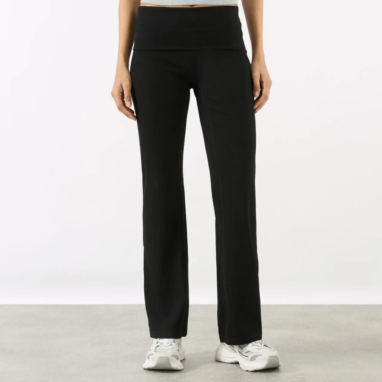 Best ADANOLA Rib Fold Over Trousers