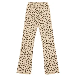 Rib Leopard Flared Leggings