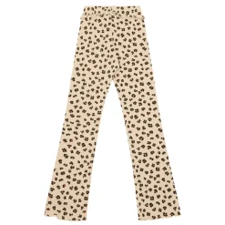 Rib Leopard Flared Leggings