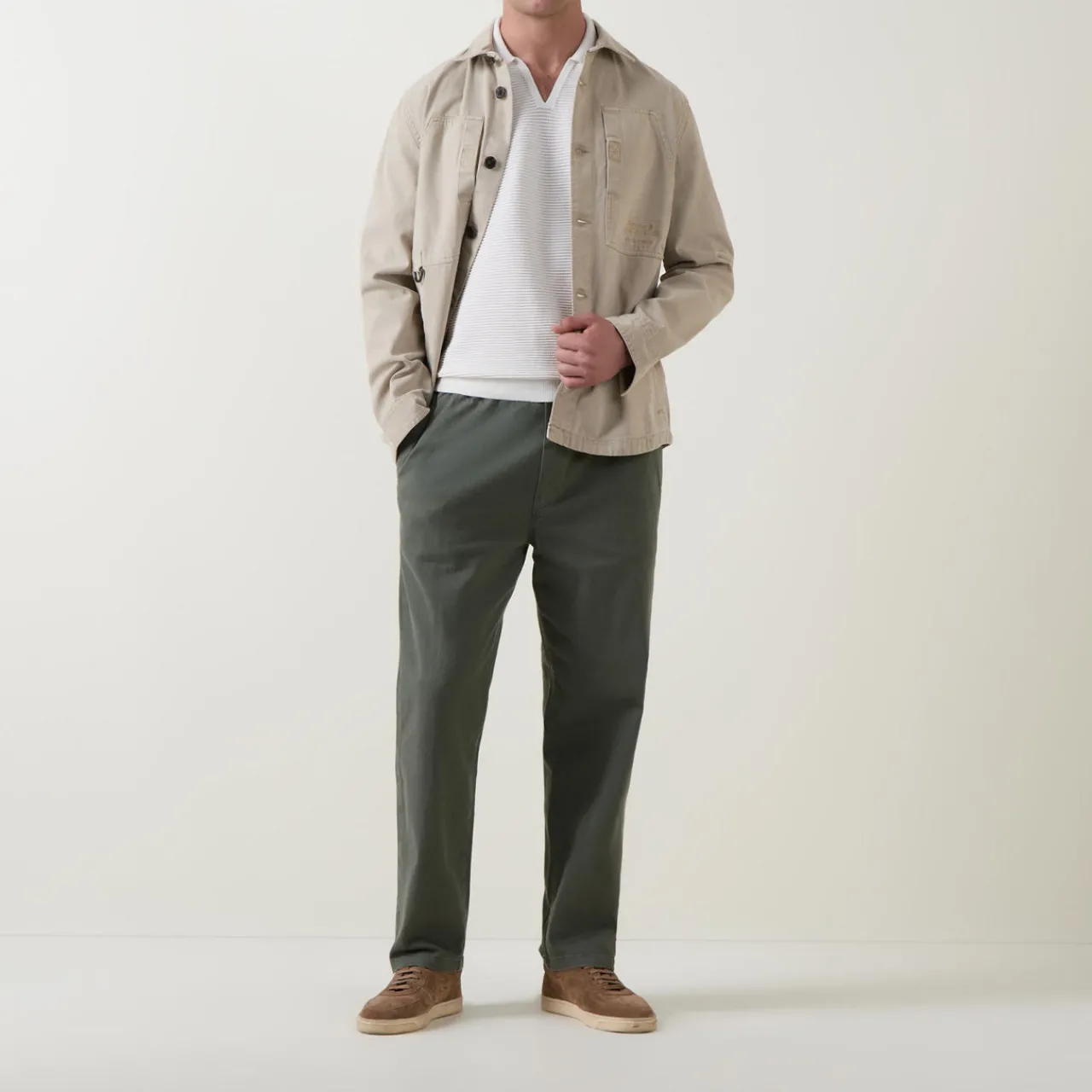 Discount CALVIN KLEIN Ribbed Knit Polo Shirt