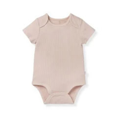 Ribbed Logo Bodysuit