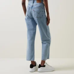 Ribcage Cropped Super-High Rise Straight Leg Jeans