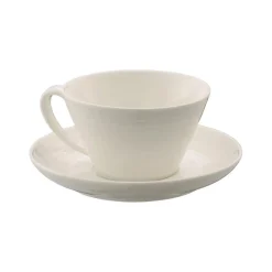 Ripple Set of Four Teacups & Saucers