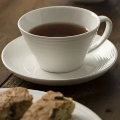 Ripple Set of Four Teacups & Saucers