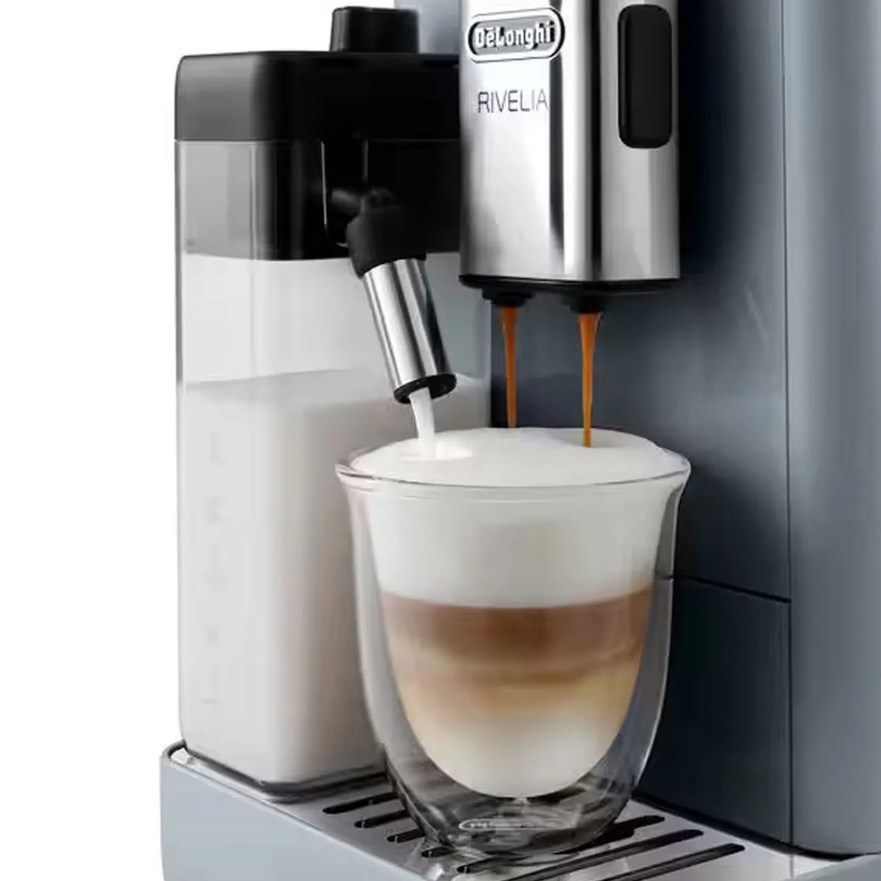Discount DE'LONGHI Rivelia Automatic Compact Bean To Cup Grey