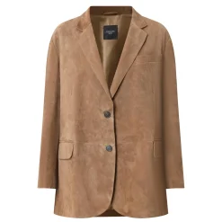RolandaSingle-Breasted Suede Blazer