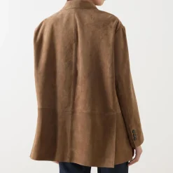 RolandaSingle-Breasted Suede Blazer