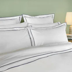 Discount KARLA BREE Rome Square Pillowcase White-Navy