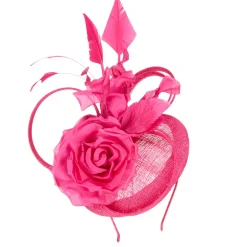 Rose Feather Embellished Fascinator