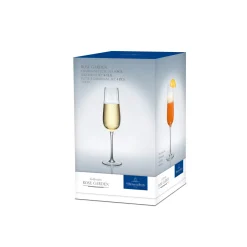 Rose Garden Champagne Flute, Set of Four