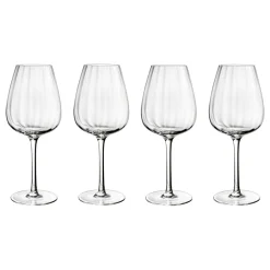 Rose Garden Red Wine Goblet, Set of Four