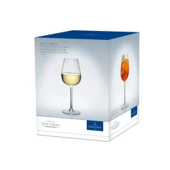 Rose Garden White Wine Goblet, Set of Four