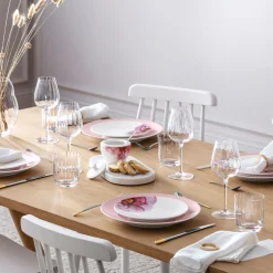 Rose Garden White Wine Goblet, Set of Four