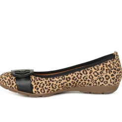 Rosta Leopard Print Ballet Pumps