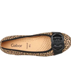 Rosta Leopard Print Ballet Pumps