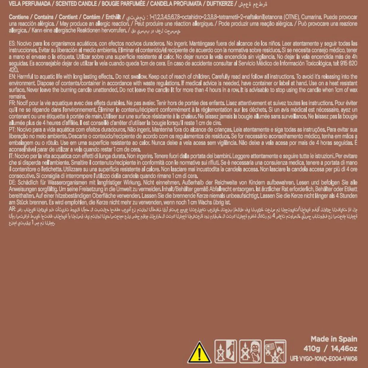 Royal Amber Three-Wick Scented Candle