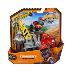 Clearance PAW PATROL Rubble & Crew, Charger’s Crane Grabber Toy Truck Set