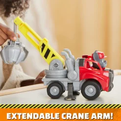 Clearance PAW PATROL Rubble & Crew, Charger’s Crane Grabber Toy Truck Set