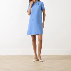 Fashion TARA JARMON Rubina Half-Zip Mini Shift Dress