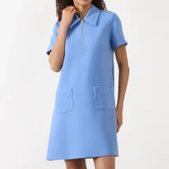 Fashion TARA JARMON Rubina Half-Zip Mini Shift Dress