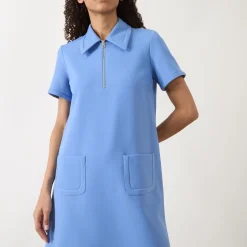 Fashion TARA JARMON Rubina Half-Zip Mini Shift Dress