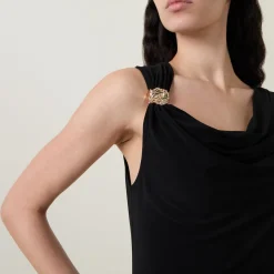 Fashion JOSEPH RIBKOFF Ruched Embellished Dress