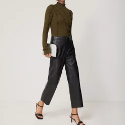 Ruffle Turtleneck Sweater