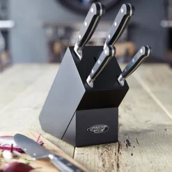 Sabatier IS Five-Piece Knife Block Set Black