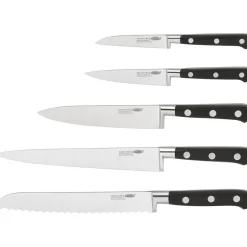 Sabatier IS Five-Piece Knife Block Set Black