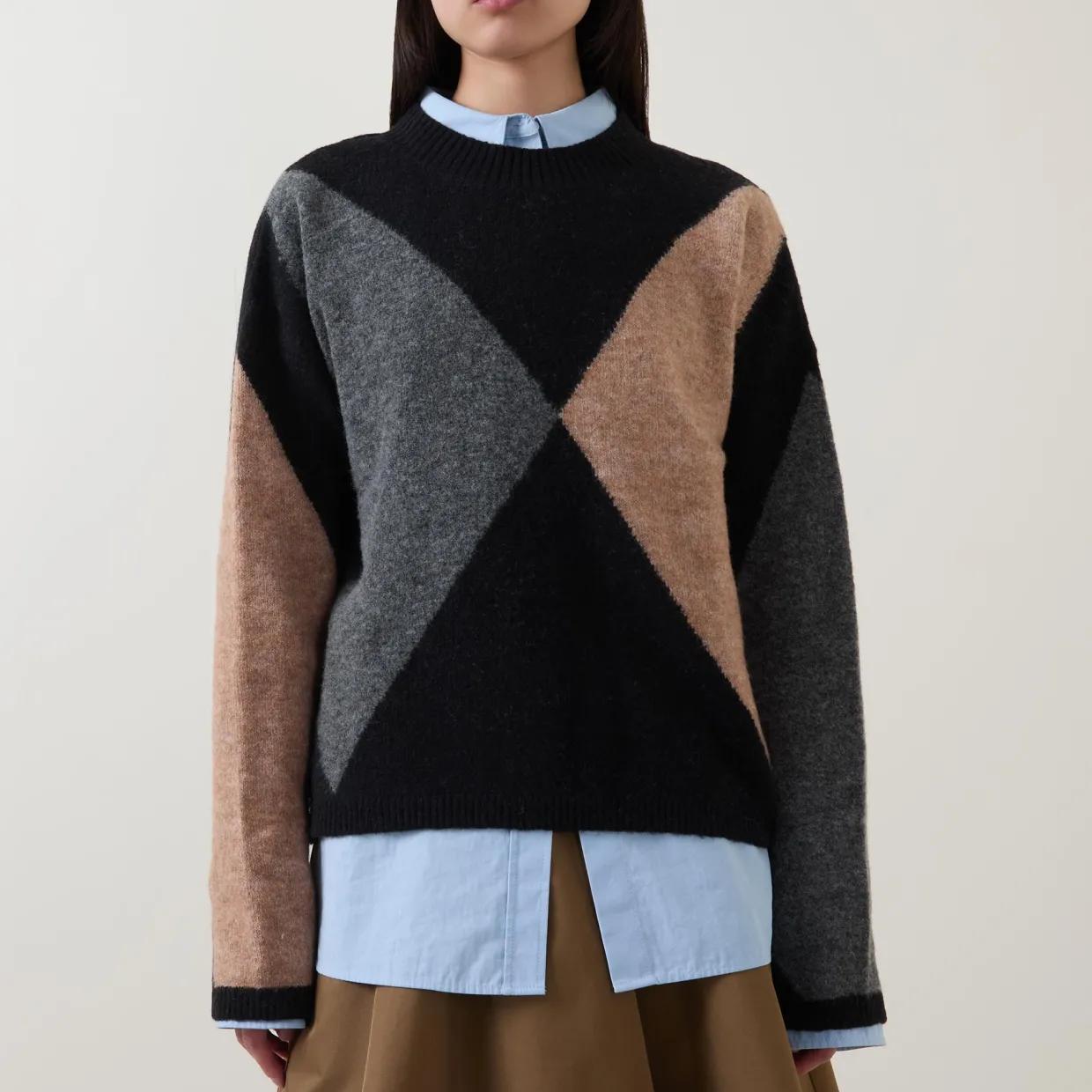 Sabrina Diamond Knit Sweater