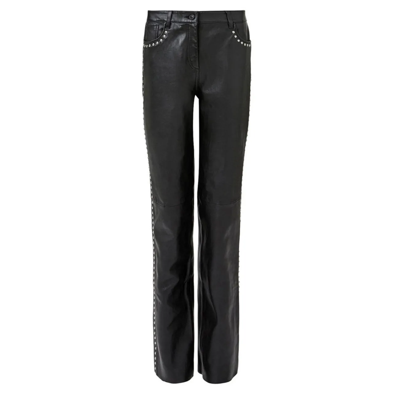 Clearance ALLSAINTS Saige Studded Leather Trousers