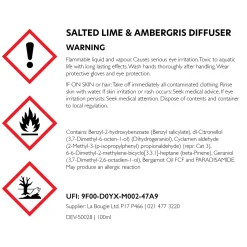 Salted Lime And Ambergris Room Diffuser