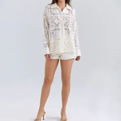 Samah Broderie Anglaise Shirt