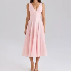 New HOUSE OF CB Samira Button Dress