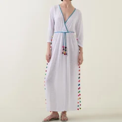 Santorini Pom Pom Sundress