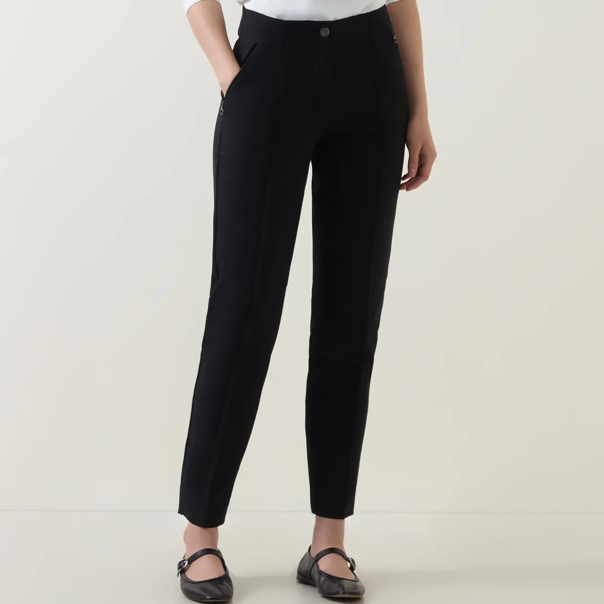 Sanya Cropped Straight Leg Trousers