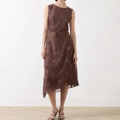 Online SAMSOE SAMSOE Saportofino Fringed Flower Asymmetric Dress