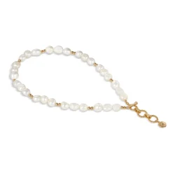 Fashion NEWBRIDGE SILVERWARE Sappho Large Baroque Pearl Necklace