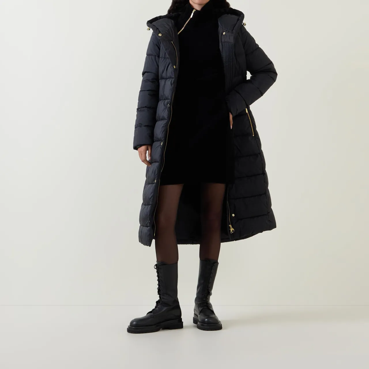 New BARBOUR INTERNATIONAL Saskia Knitted Mini Dress