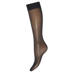 Satin Touch Knee Highs Black