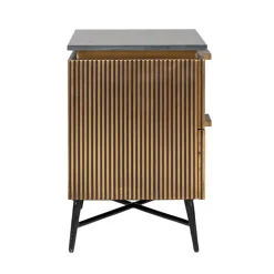 Sayer Bedside Cabinet Gold