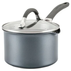 Fashion CIRCULON ScratchDefense Extreme Non-Stick Straining Saucepan & Lid 16cm