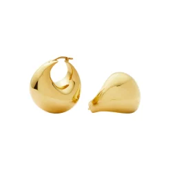 Hot MISSOMA Sculptural Chubby Dome Medium Hoop Earrings