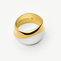 Sculptural Molten Statement Ring