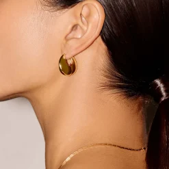 Sale MISSOMA Sculptural Pebble Small Hoop Earrings